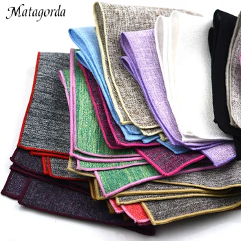 

Matagorda Men Hanky Cotton Pocket Towel Banquet Wedding Accessories Small Square Towel Pocket Squares Hankerchief Scarf Cravat