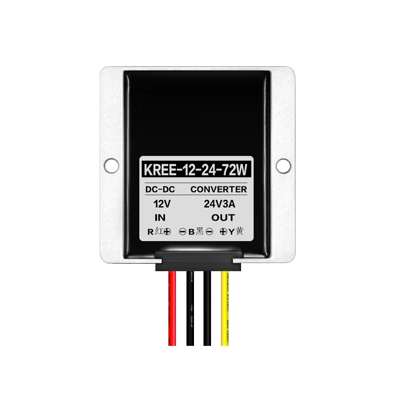 12 поворота 24v3A72W Boost Мощность модуль 12v подъем 24 Вт надув DC-DC автомобильный преобразователь трансформатор