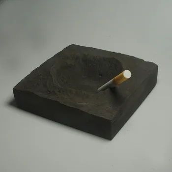 

Nordic Style Meteorite crater Ashtray Home Cement Craft Ornaments Household Office Personality Creative Box Father's Day Gift