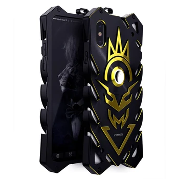 

Creativity Craftsman Make For iPhone XS Case Metal Aluminum Back Cover plus Silicone Frame For iPhone X Protection Phone Shell