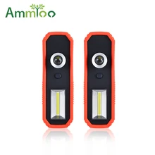 60 Вт портативный фонарик USB Перезаряжаемый светодиодный рабочий свет Магнитный фонарь COB подвесной наружный карабин туристический светильник