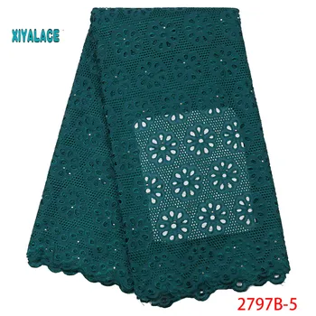 

Nigerian Lace Fabric African lace fabric 2019 high quality lace with Embroidered For Women French Mesh Lace Fabric YA2797B-5