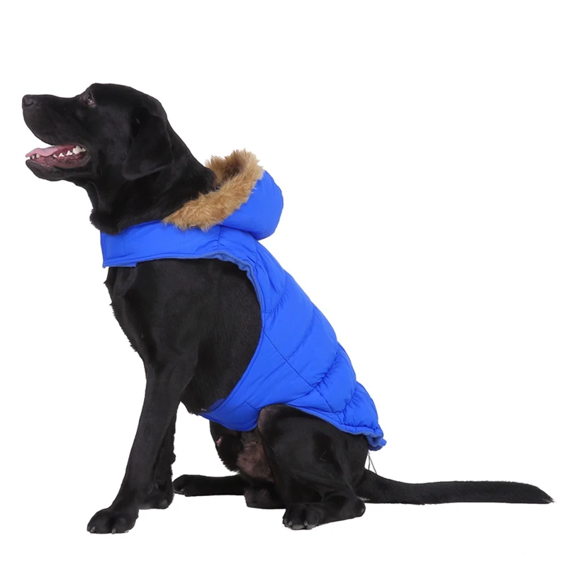Утепленное пальто для домашних животных; куртка для собак; зимний теплый костюм; модная плотная куртка с капюшоном; Верхняя одежда с