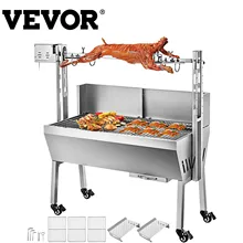 VEVOR Kitchen Electric Griddle Grill Stainless Steel Barbecue Without Smoke Roaster Pig Goat Machine for Picnic Outdoor Activies