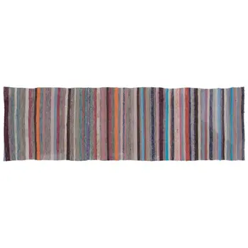 

Handmade Multicolor Vintage English Striped Rug Runner Rug 074x246 Cm-2'5''X8'1''