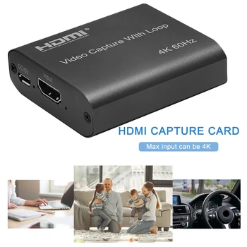 

HD 1080P 4K HDMI Video Capture Card 60Hz HDMI To USB 3.0 Video Capture Board Game Record Live Streaming Broadcast Local Loop Out