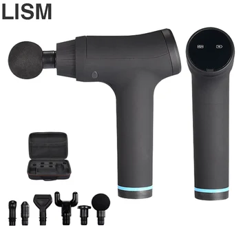 

LCD high frequency massage gun Deep muscle relaxation relief the pain body masseur Neck and back Muscle training Fascia Gun