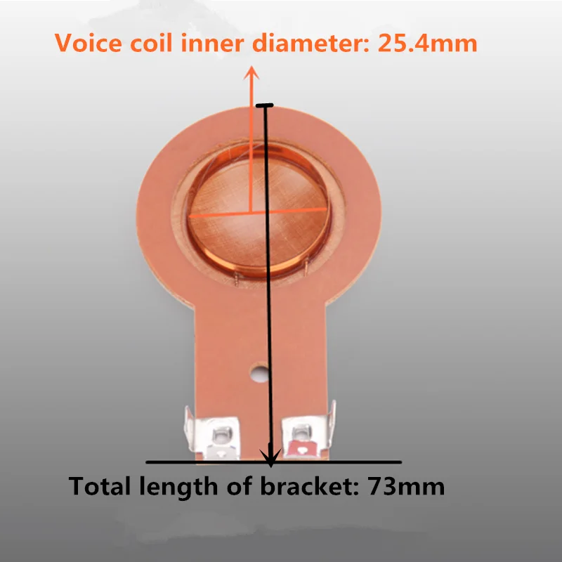 2pcs 25 Core Tweeter 25.4 Voice Coil Round Wire Resin /Titanium Film Horn Drive Head 8 Ohm Professional Treble Accessories | Автомобили и
