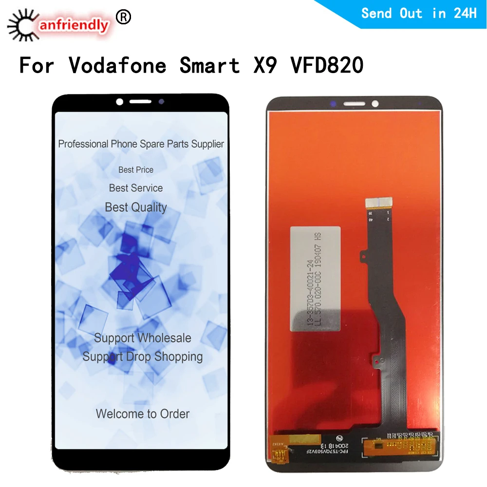 ЖК-дисплей для Vodafone Smart X9 vfd820 vfd822 VFD-820 VFD-822 ЖК-дисплей, сенсорная панель экран стекло дигитайзер сборка запчасти