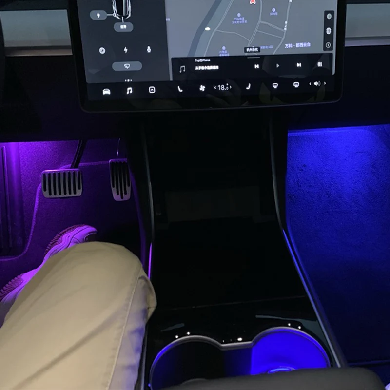 Ультра-яркий сменный светодиодный высокий выход внутренняя лампа автомобильная лампа на дверь лужа багажник свет комплект для Tesla модель 3 S X