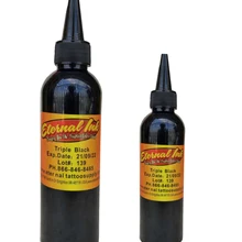4 oz Black Tattoo Ink Pigments Set Art Body 120ml Permanent microblading pigment paint for tattoo