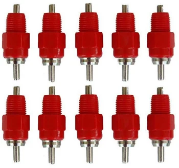 

10pcs Chicken Turkey Water Nipple Drinkers Water Poultry Duck Hen Feeder 360 Degree Screw -30