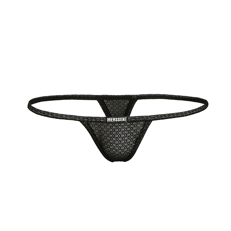 6 шт./партия Мужские дышащие стринги с низкой посадкой Т образные сексуальное