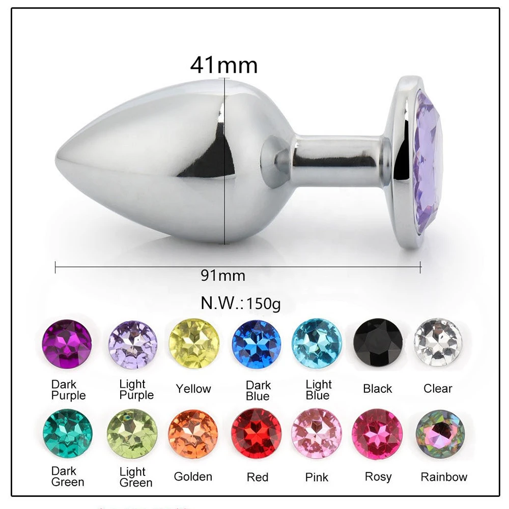 L металлическая Анальная пробка из нержавеющей стали анальная для женщин