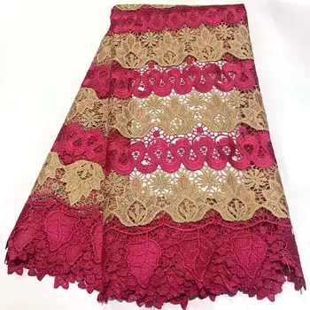

5 yard Swiss lace fabric 2020 latest High Quality embroidery African cotton fabrics popular Dubai style for Women Dress A02