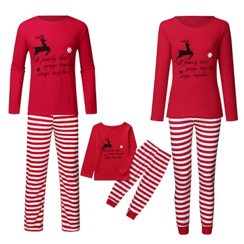 

Christmas Pajamas Mommy And Me Matching Clothes Family Look Father Mother Daughter Son Nightgown Outfits Dad Mom Kids Clothing