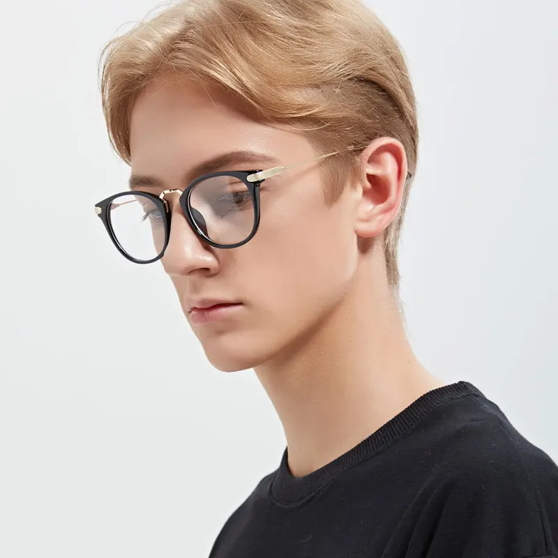 

Round Frame Men's and Women's Wear 2019 Retro Brand Designer Glass Frame Women's Transparent Optical Glasses