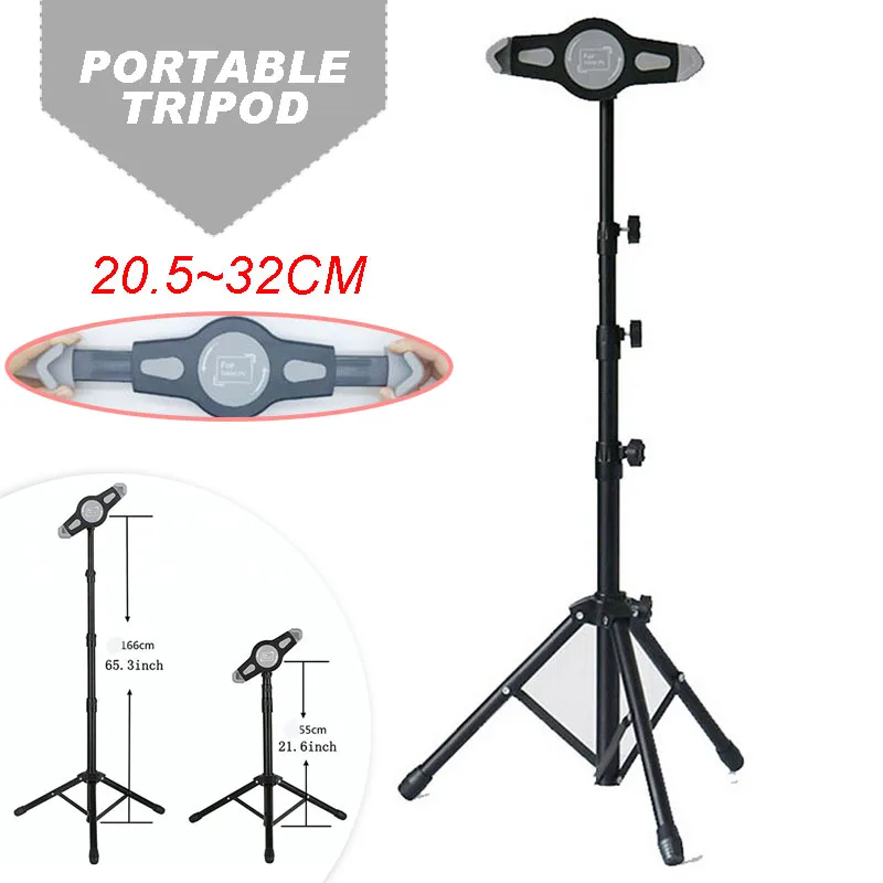 

New Adjustable Tablet Tripod Holder Stand Foldable Tablet Mount Floor Bracket Stand Live Tablet Holder For iPad PC