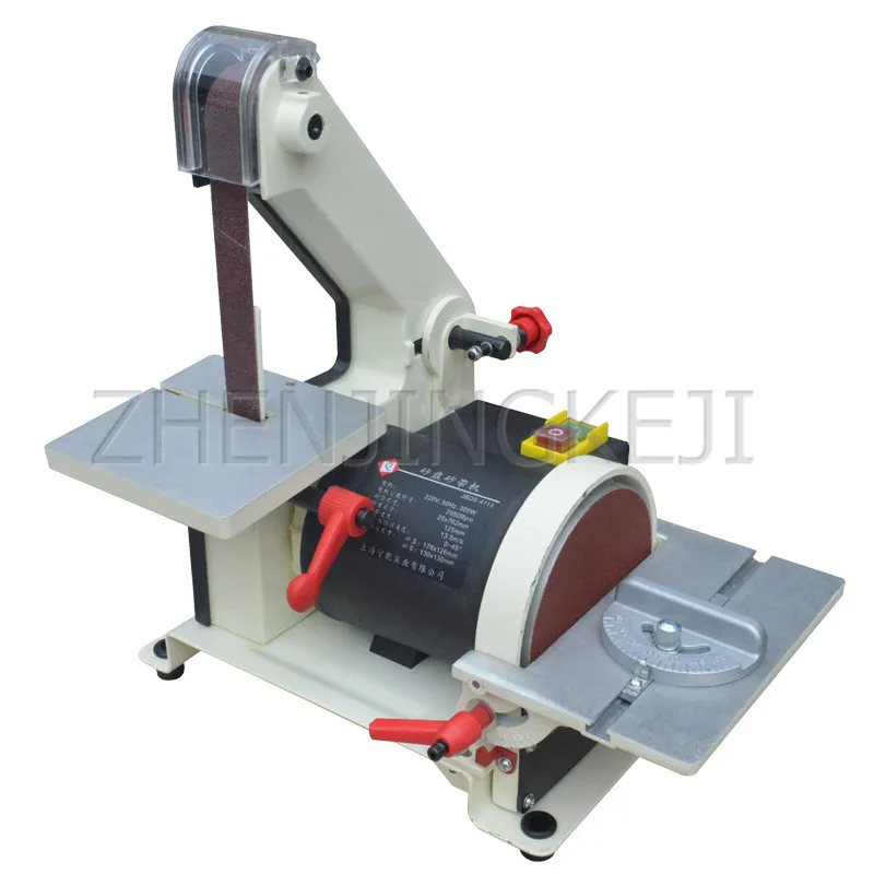 

Desktop Abrasive Belt Machine Small Wire Drawing Machine Multifunction Electric Sharpener Woodworking Sanding Machine Polisher