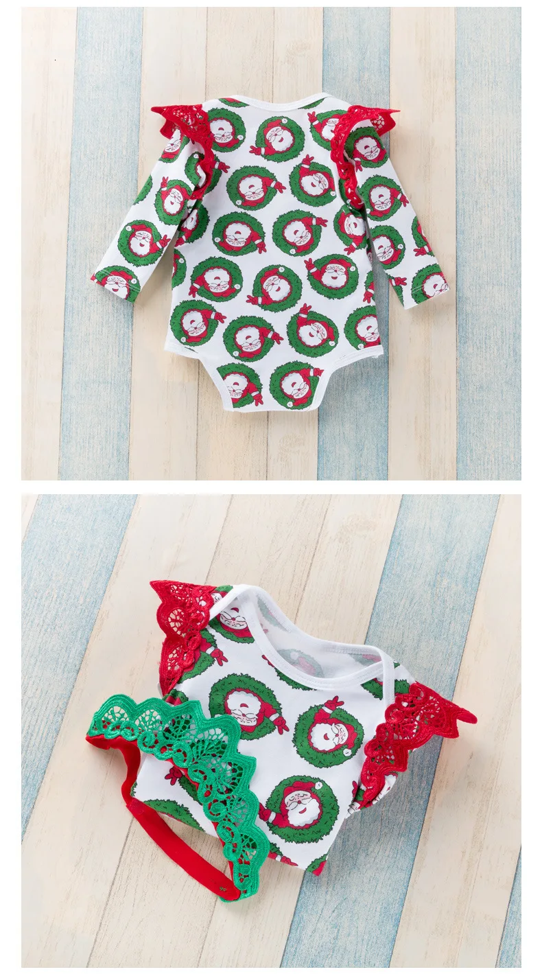 Newborn Baby Bodysuit Girls Christmas Clothes New Cotton Deer Baby Bodysuits Long Sleeve Baby Body Toddler Jumpsuit