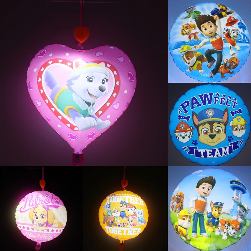 

Paw Patrol 1pc LED Light Balloons Children's Inflatable Cartoon Flash Balloon Party Decorations Toy for Kid Inflatable Toys