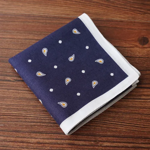 20 Handkerchiefs Women Cotton High Quality Soft Funny Printed Plaid Various Color Casual Ladies Pocket Square Elegant Chic Trendy - Цвет: 20