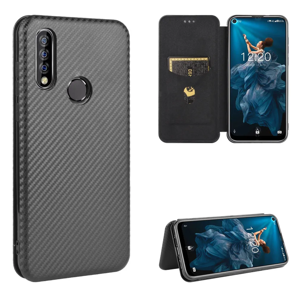 Чехол для Oukitel C17, роскошный флип-чехол из углеродного волокна, магнитный адсорбционный чехол для Oukitel C17 Pro C 17 OukitelC17, чехлы для телефонов