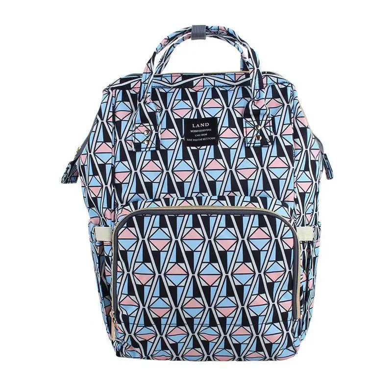 Новая модная сумка для детских подгузников для мам, сумка для подгузников для мам, Большая вместительная детская сумка, рюкзак для путешествий, дизайнерская сумка для кормления - Цвет: plaid 1