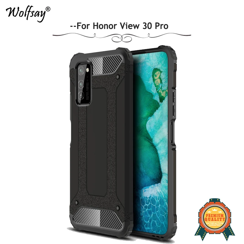 Wolfsay For Honor V30 Pro Case Shockproof Armor Rubber Hard PC Phone Back Cover Huawei | Мобильные телефоны и аксессуары