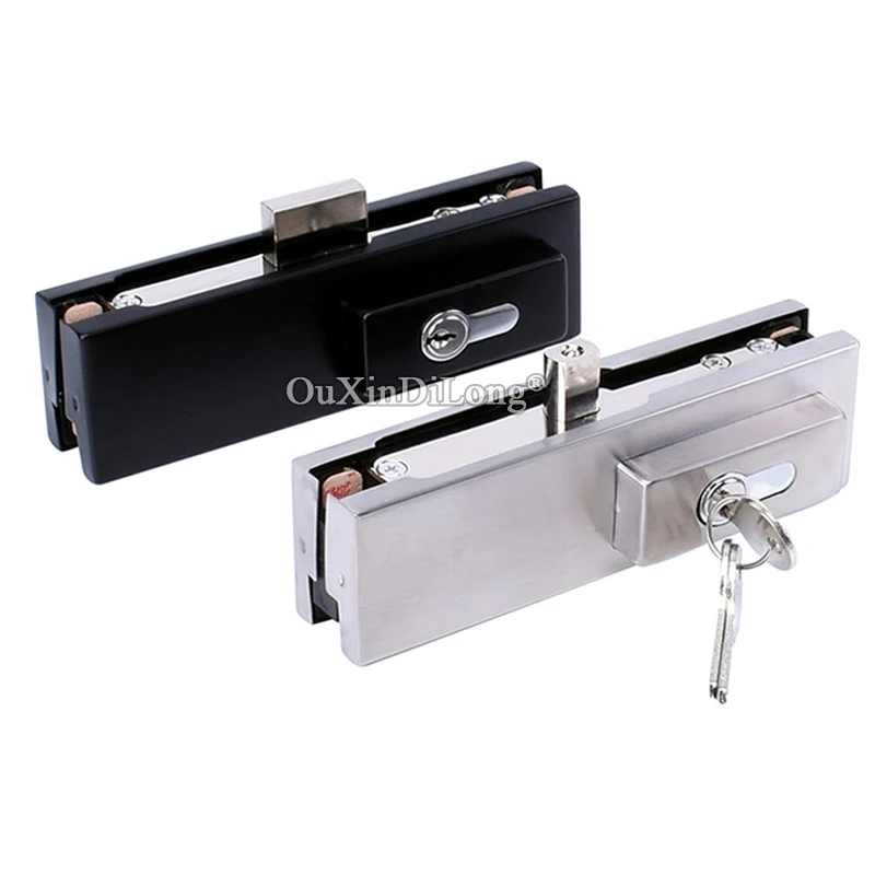 Brand New Frameless Tempered Glass Door Lock Floor Hinge Door Clamp