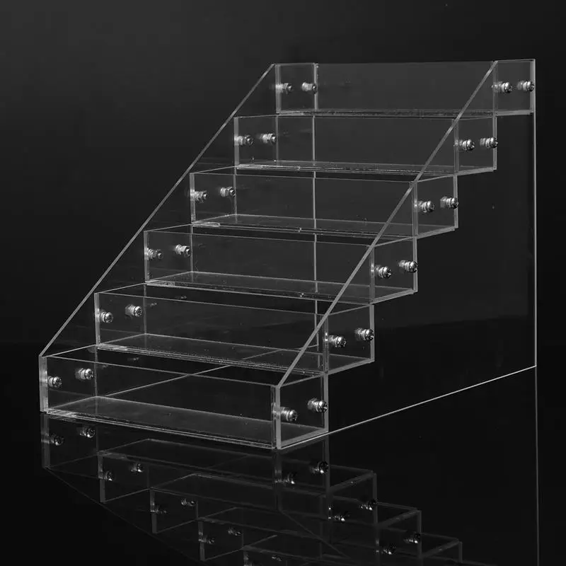 

6 Tiers Removable Nail Polish Organizer Storage Rack Acrylic Clear Cosmetic Varnish Display Stand Holder Manicure Nail Art Tool