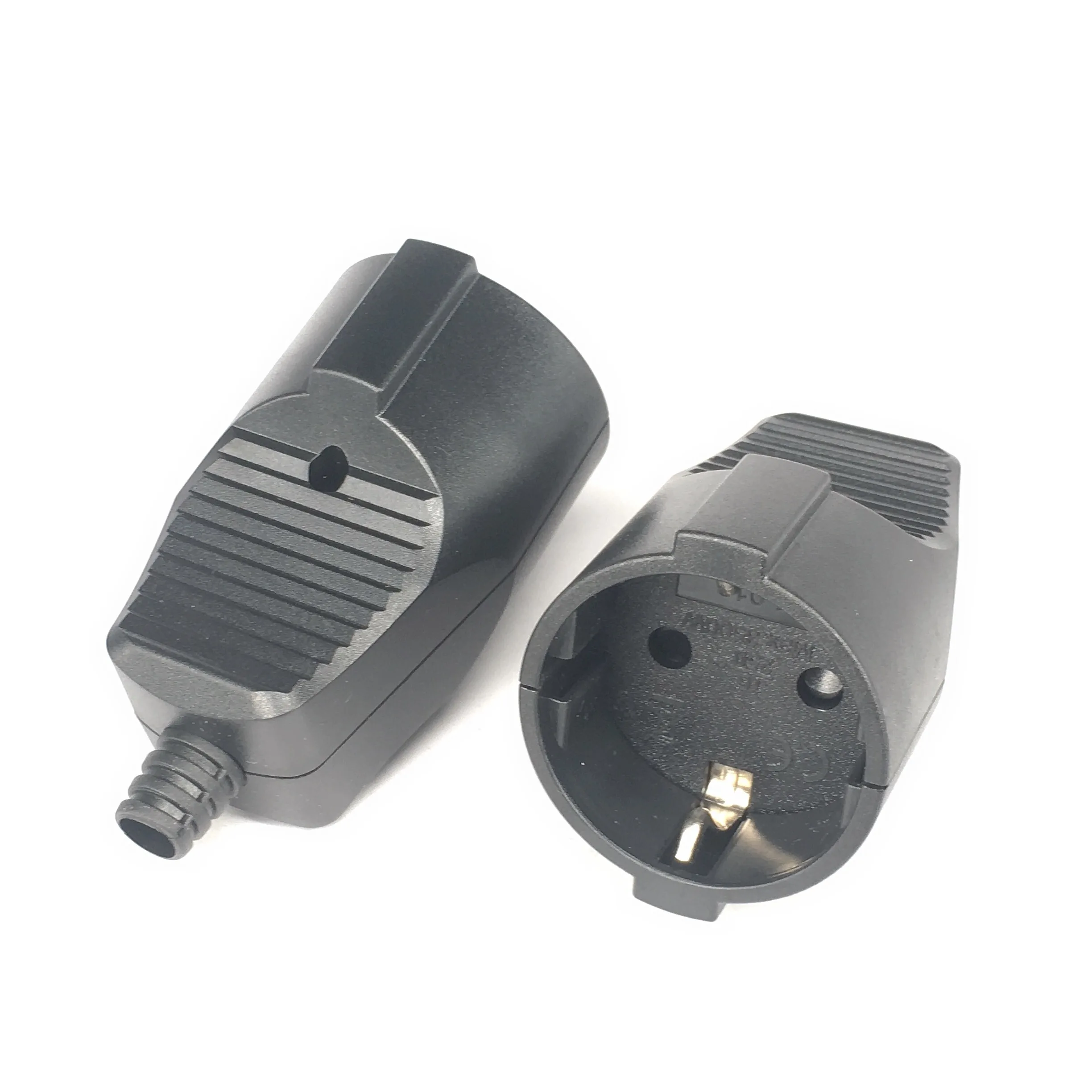 16A 250V EU power cord male female wiring plug detachable assembly electric plug socket for German France Korea Russia power cord plug,power cord,ac power cord