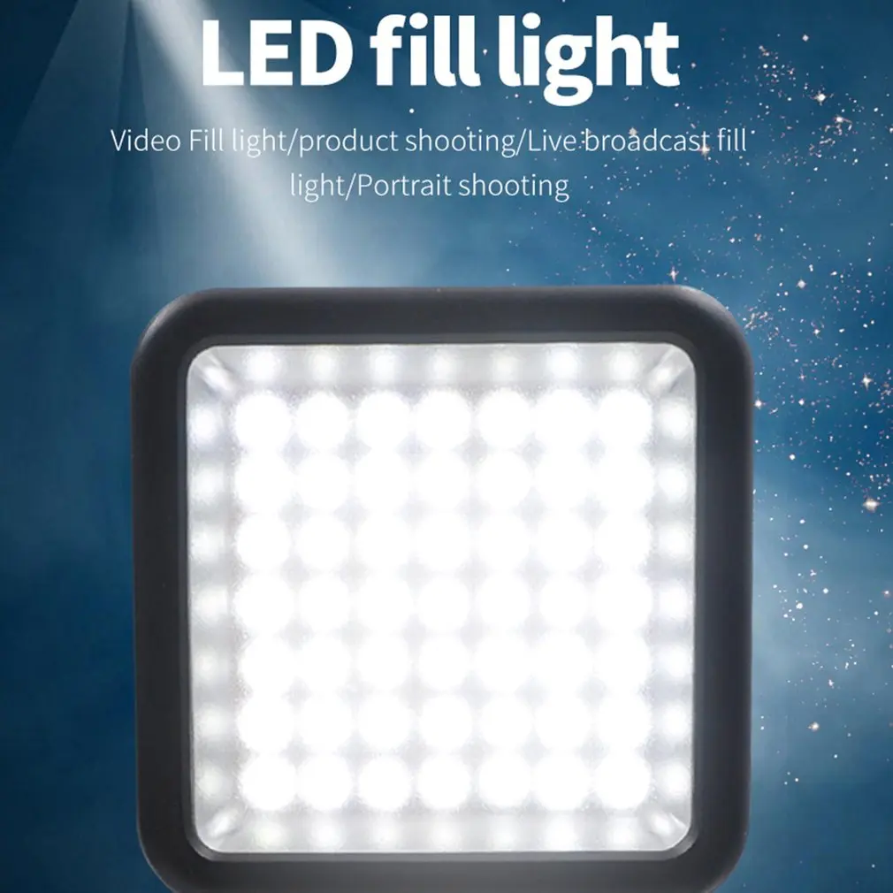 

Ultra Bright LED Video Light 49 Beads Dimmable LED Video Panel Light for DJI Osmo Mobile 3