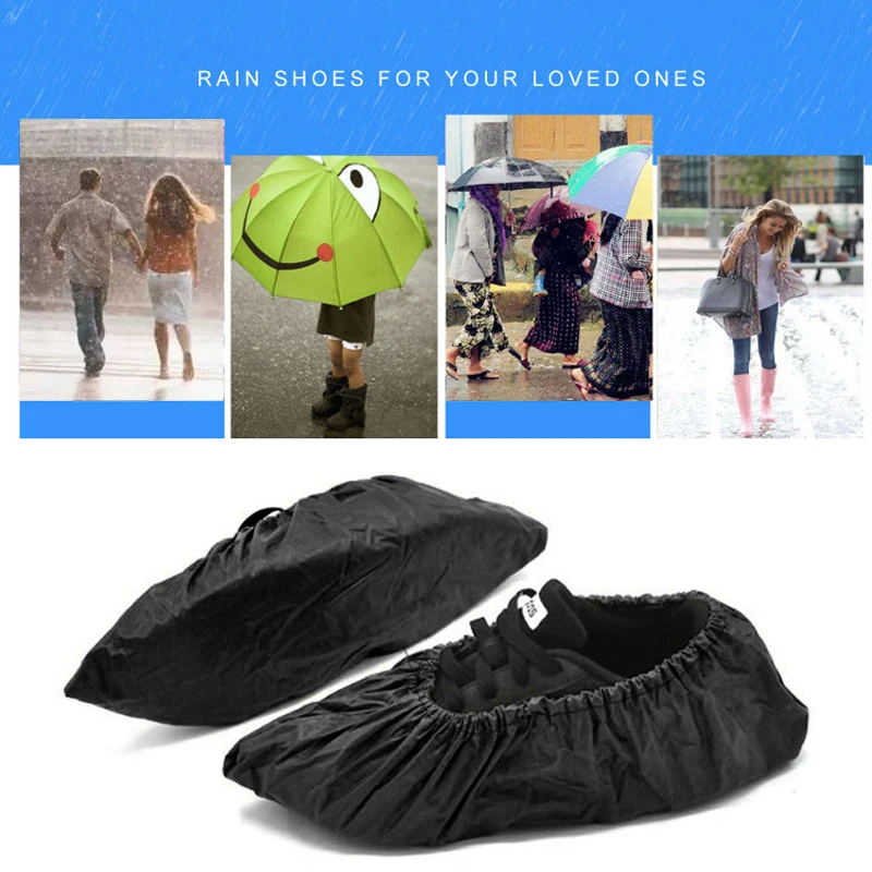 Elino Waterproof Shoe Cover for Men Women Shoes Elasticity Latex Rain Covers Easy Carry Overshoes Tear Resistant Boot Protector