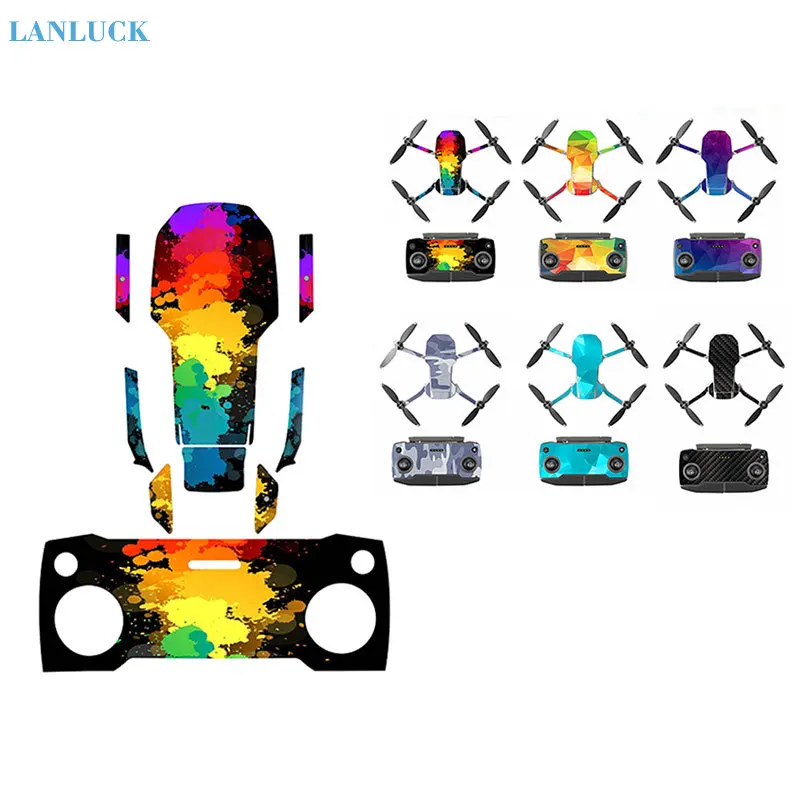 Hot Sale NTJ 6 Pcs Set Protective Film PVC Stickers Mavic Mini Waterproof Scratch-proof Decals Full Cover Skin for DJI Mavic Mini Accessories 