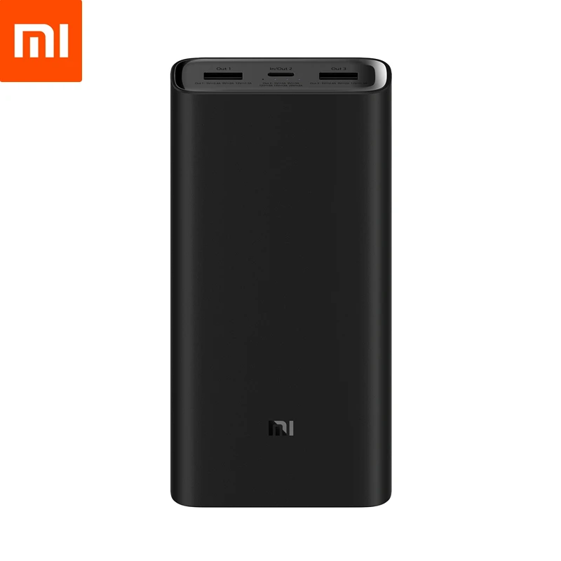 

Xiaomi Power Bank 3 20000mAh High Version External Battery Pack USB-C USB-A 2 Way Quick Charge 3 Ports Output for Laptop Phone