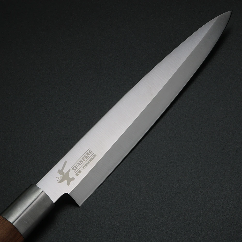 Нож из розового дерева с наконечником рыбы нож для сашими ивовым лезвием