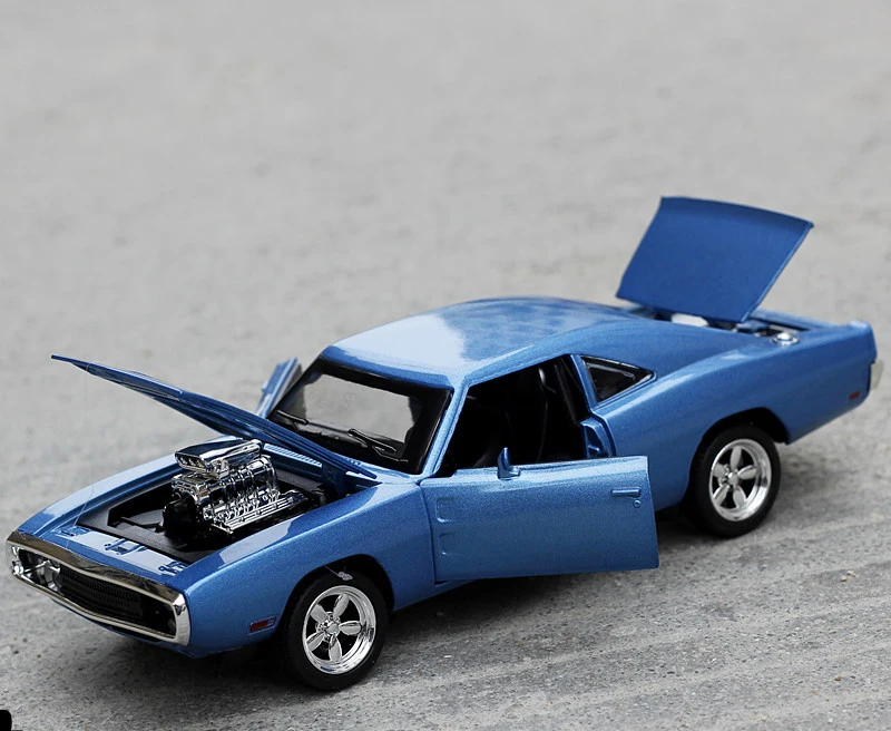 YMH SKU13077 скорость и страсть Dodge Horse Muscle модель автомобиля Модель игрушки из сплава - Цвет: Синий