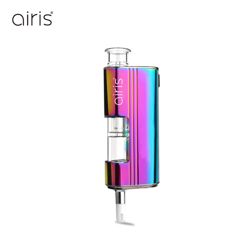 AIRISTECH airis головной убор воск испаритель Dip& Dab 2в1 Vape кварцевый катушкой контроль напряжения электронная сигарета - Цвет: Rainbow