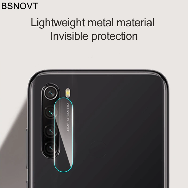 2 шт. прозрачное стекло для объектива Xiaomi Redmi Note 8T Защитное камеры плоская пленка
