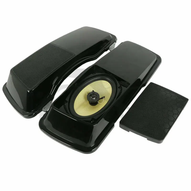 

Motorcycle 6"x 9" Saddlebags Lid + Speakers For Harley Touring Models FL Bagger Saddle Bags