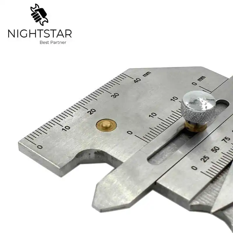 용접 솔기 게이지 비드 게이지 용접 구덩이 테스트 척골 검사 눈금자 전기 용접기 전문 핸드 툴