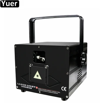 

2021 New Laser Animation Pattern Effect Light RGB 3IN1 Full Color Laser Projector DJ Disco DMX512 Stage Christmas Party Show
