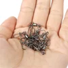 30pcs/lot Fishing Connector Swivels Interlock Pin Snap Rolling Swivel Stainless Steel Snap Fishhook Lure Fishing Accessories 3