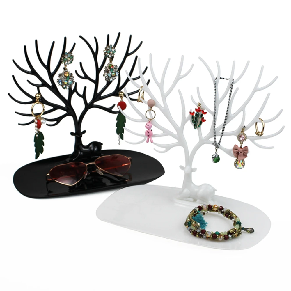 

Jewelry Display Stand Deer Earrings Necklace Pendant Bracelet Jewelry Shelf Holder Tray Tree Storage Jewelry Organizer Holder