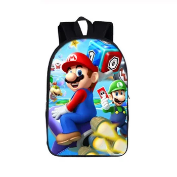 

Cartoon Mario / Smash Bros Backpack Children School Bags for Teenager Boys Girls Bagpack Kids School Backpack Student Book Bag