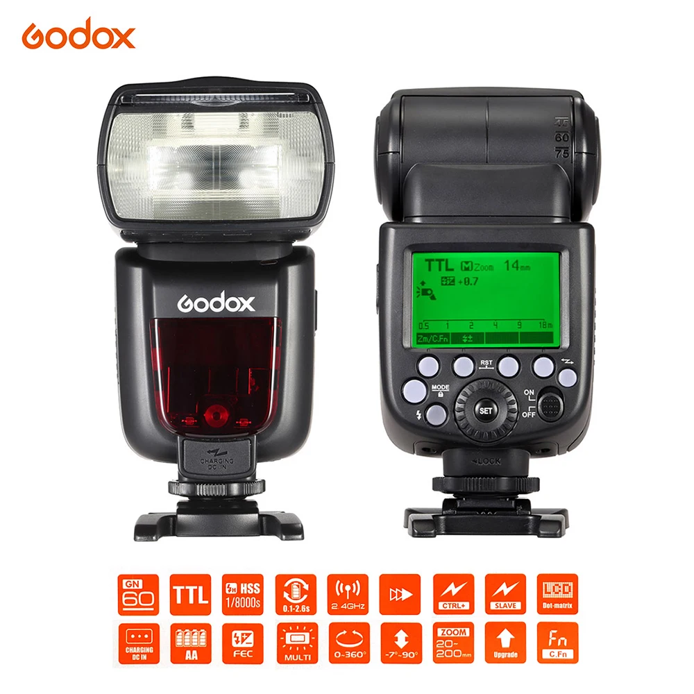 Godox TT685S Камера Speedlite usb-штекер ttl 2,4G Беспроводной коробка передач для фотокамер Speedlite HSS 1/8000S для sony A77II A7RII A7R A58 A99 ILCE6000L ILDC