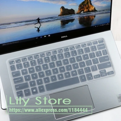 Силиконовая клавиатура защитная крышка для Dell Latitude 5285 5290 2-в-1 планшет ноутбук - Цвет: clear