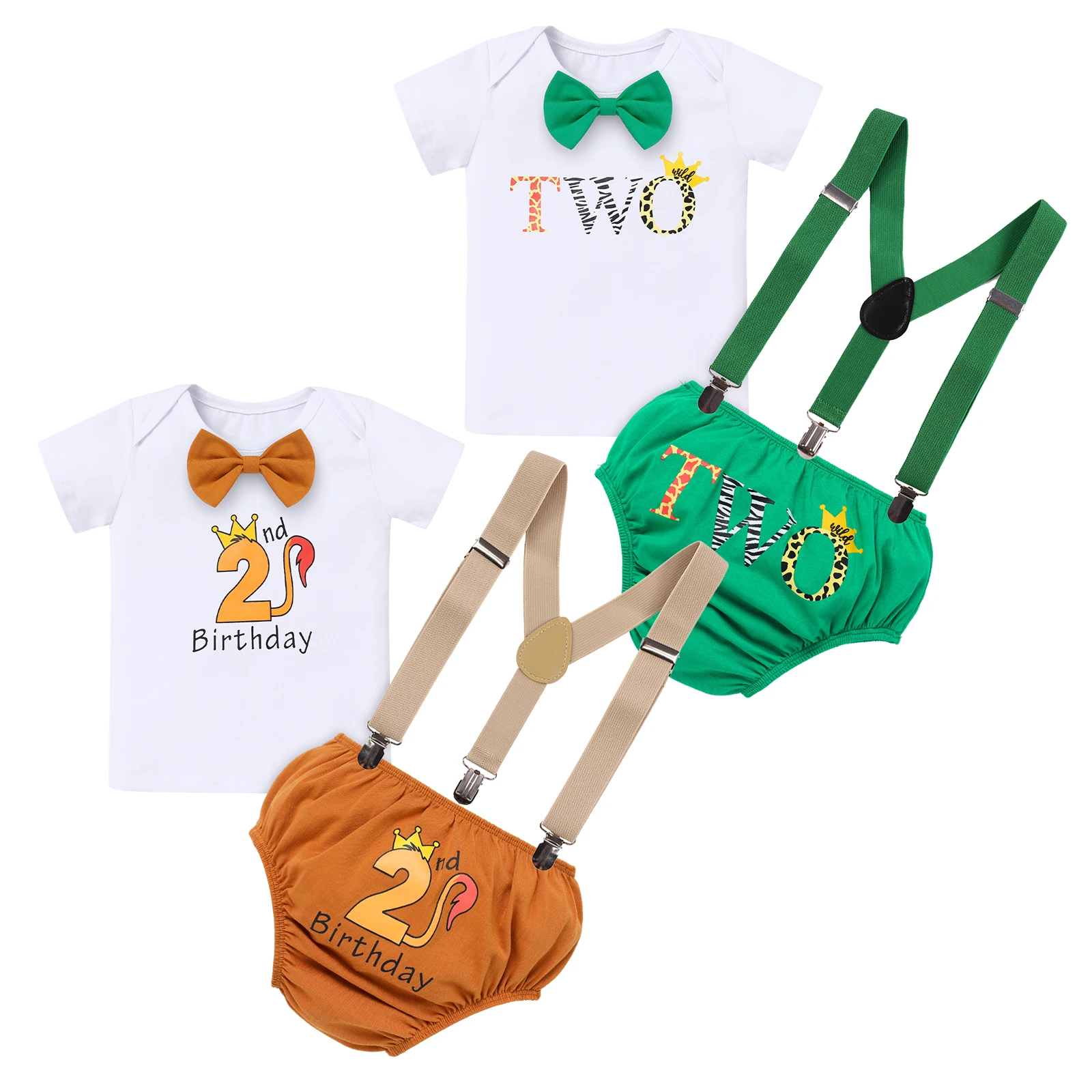 Ropa de fiesta de cumpleaños de años para bebé, con estampado de números y letras, tema de jungla, pastel, Smash, piezas, uso diario, vacaciones|Conjuntos de - AliExpress