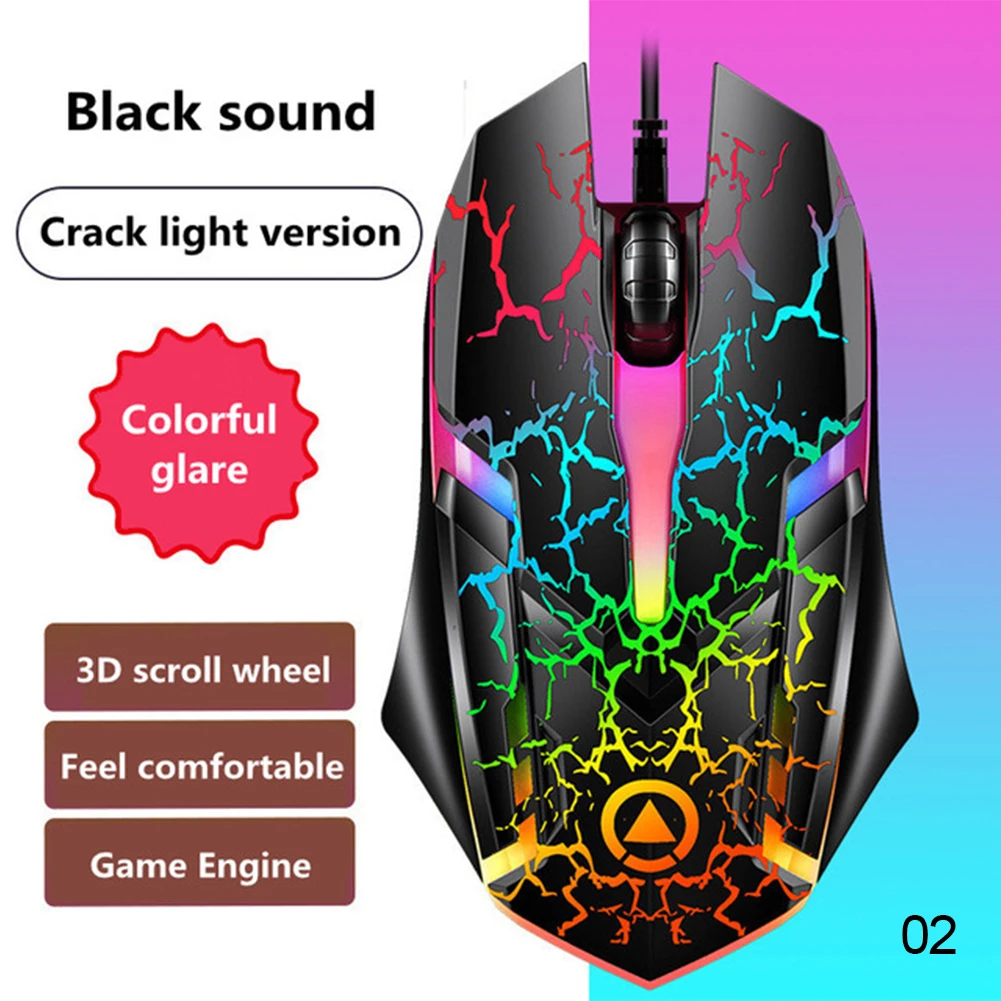 good wireless gaming mouse 1200DPI USB Wired Gaming Mouse Optical Computer Mouse for PC Laptop 3 Keys Ergonomic Mice Led Light Night Glow Mechanical Mouse white computer mouse Mice